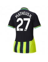 Manchester City Matheus Nunes #27 Vieraspaita Naisten 2024-25 Lyhythihainen